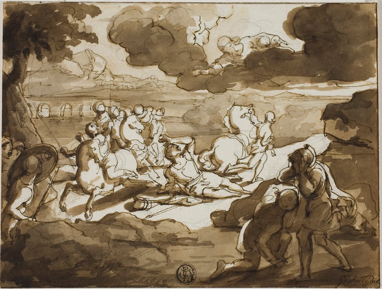 Obrácení svatého Pavla od Francesco Coghetti