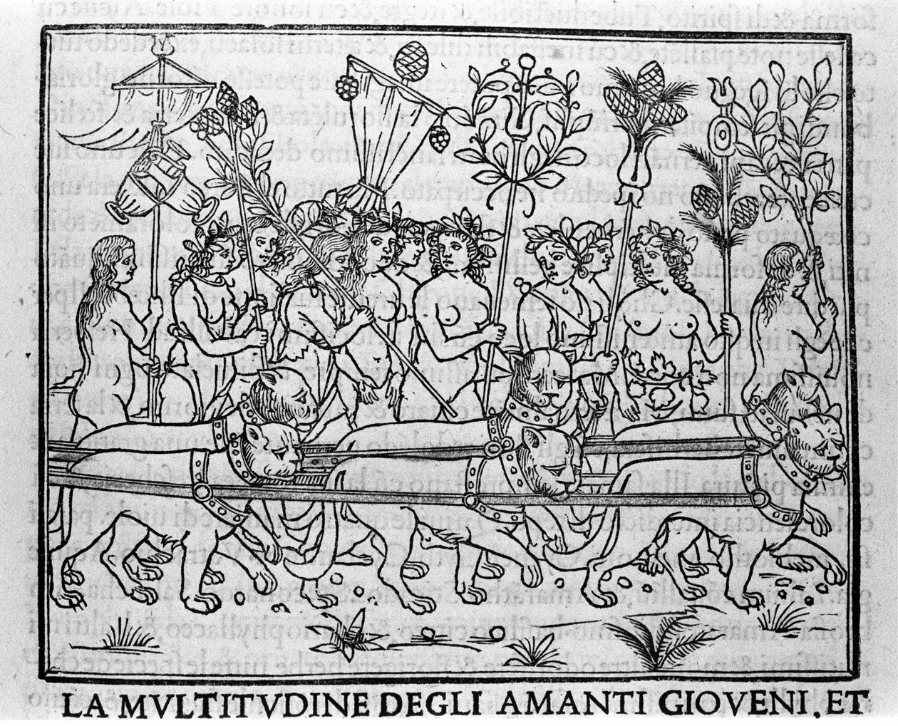 Rytina do „Hypnerotomachia Polyphili“ (sen Poliphila) od dominikánského mnicha Francesca Colonna, Benátky od Francesco Colonna