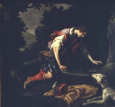 Narcis u fontány od Francesco Curradi