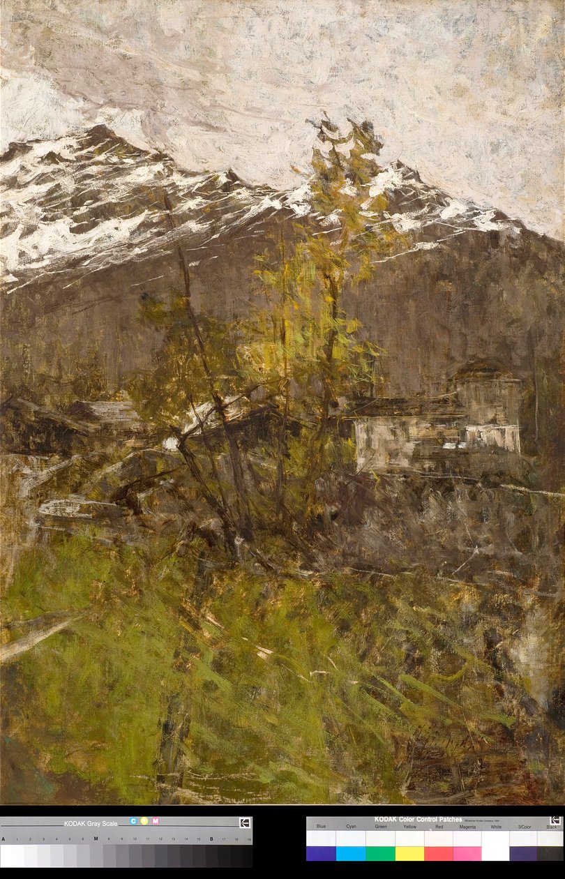 První sníh, krajina Malba, Francesco Filippini (1853-1895) 1889 Soukromá sbírka od Francesco Filippini