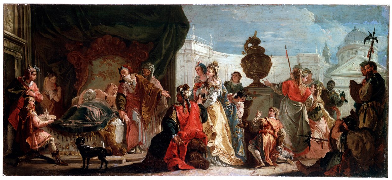 Antiochus a Stratonice, 18. století od Francesco Fontebasso