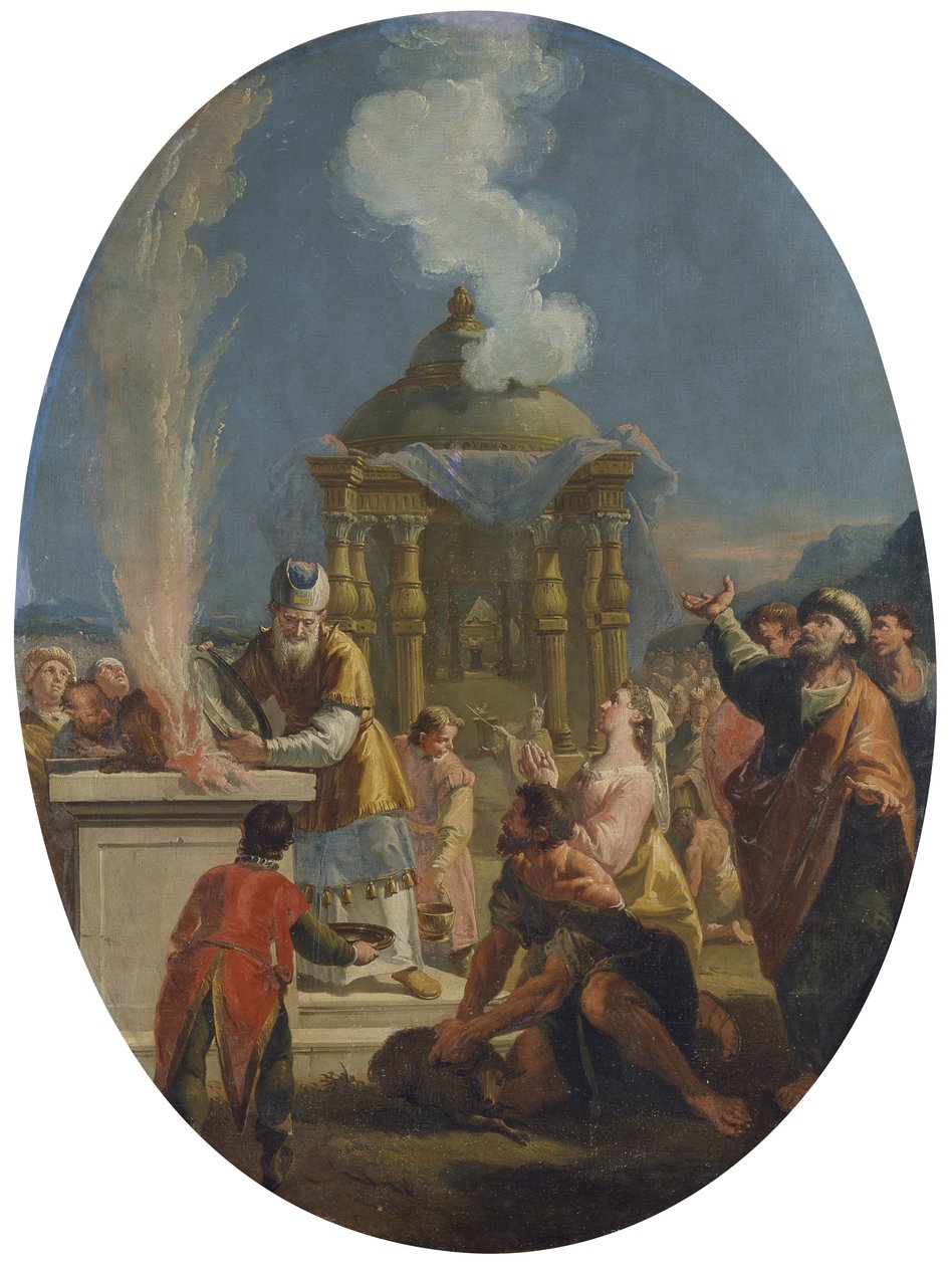 Áronova oběť, autor: Francesco Fontebasso od Francesco Fontebasso
