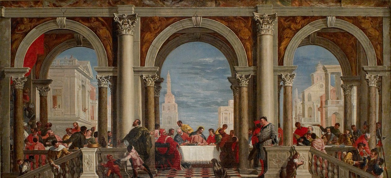 Svátek v domě Levi, 1720-1769 od Francesco Fontebasso