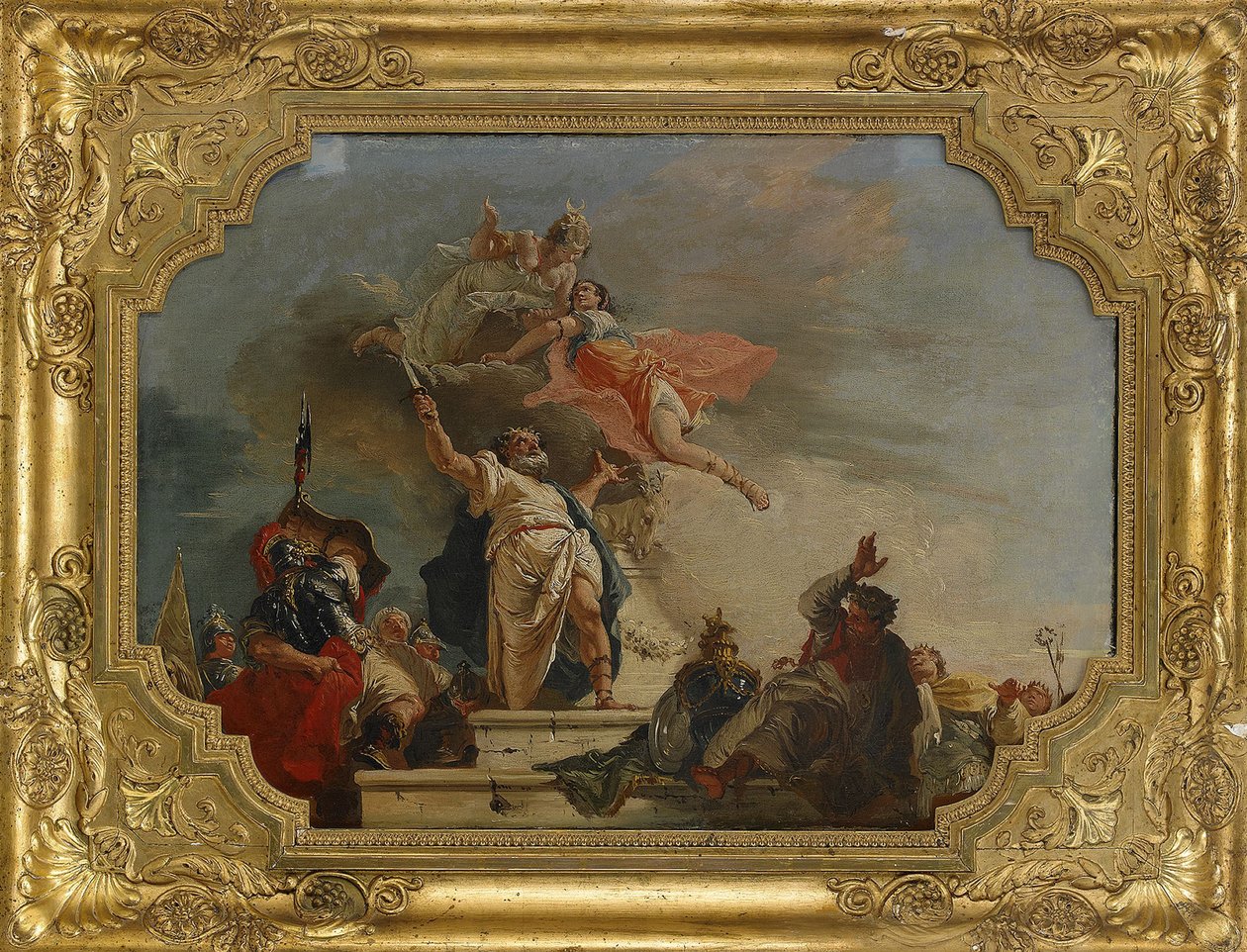 Oběť Ifigenie, 18. století od Francesco Fontebasso