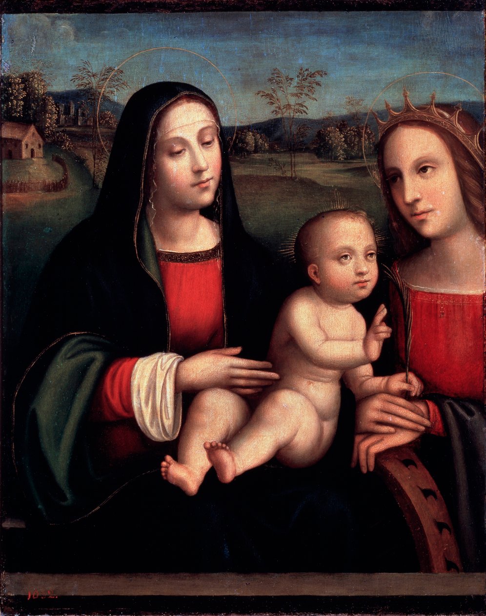 Panna a dítě, 15. nebo začátek 16. století od Francesco Francia