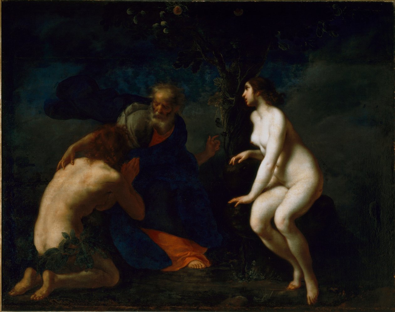 Obraz Adam a Eva od Francesca Furiniho od Francesco Furini