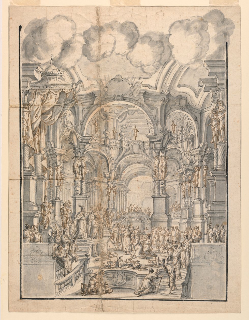 Soudní scéna od Francesco Galli Bibiena