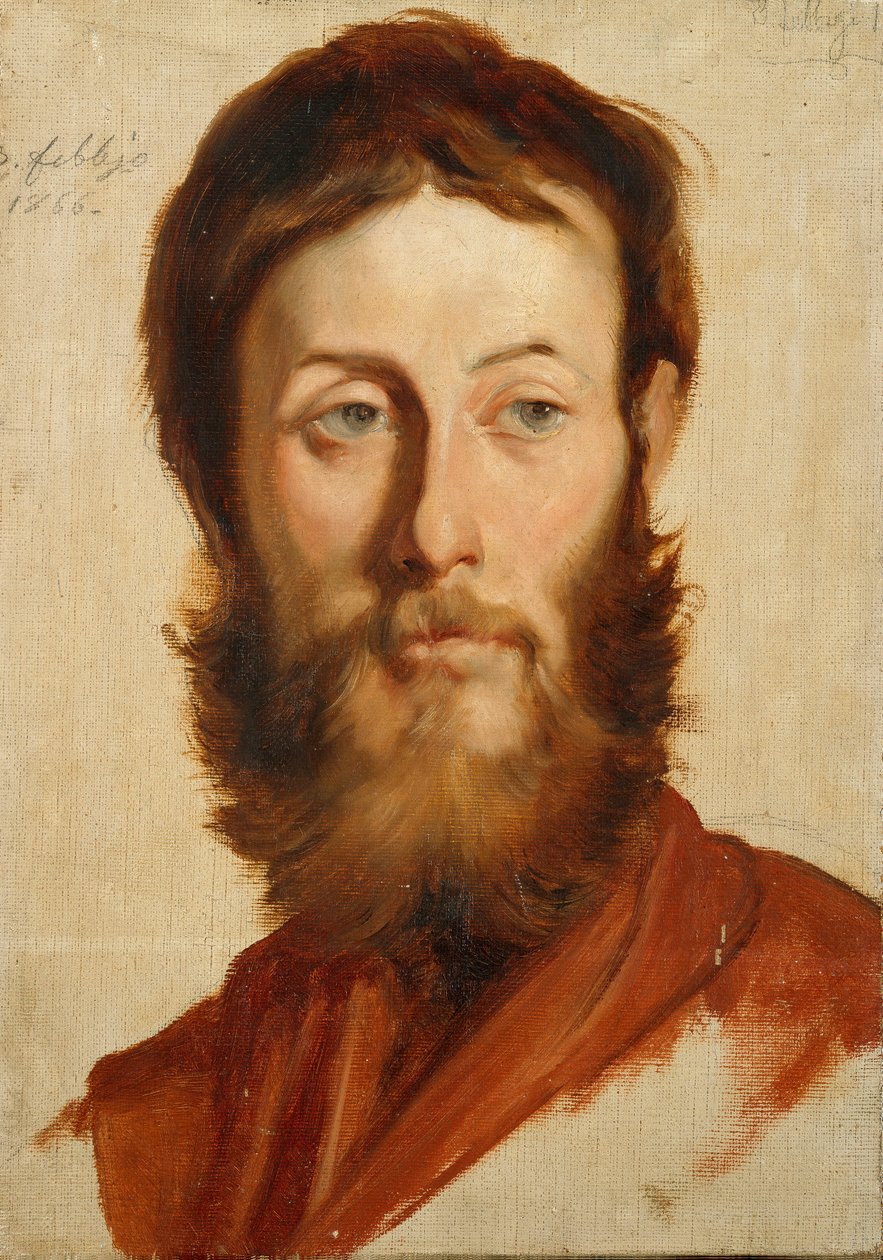 Portrét malíře Ernesta Raypera (1840-1873) Obraz Francesca Gandolfiho (1824-1873) 1866 ne. 40x28 cm Genes Nervi, Galerie moderního umění, inv. 0654 od Francesco Gandolfi