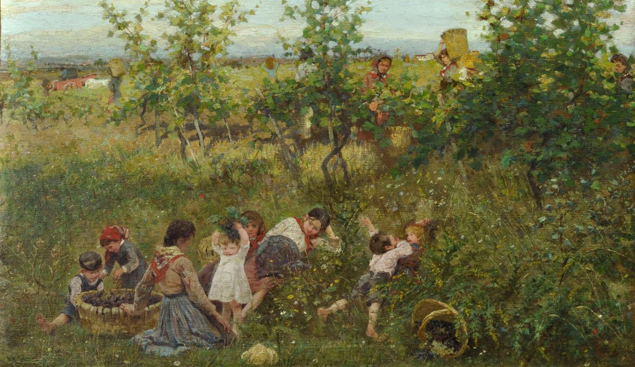 Vinobraní (olej na plátně) od Francesco Gioli
