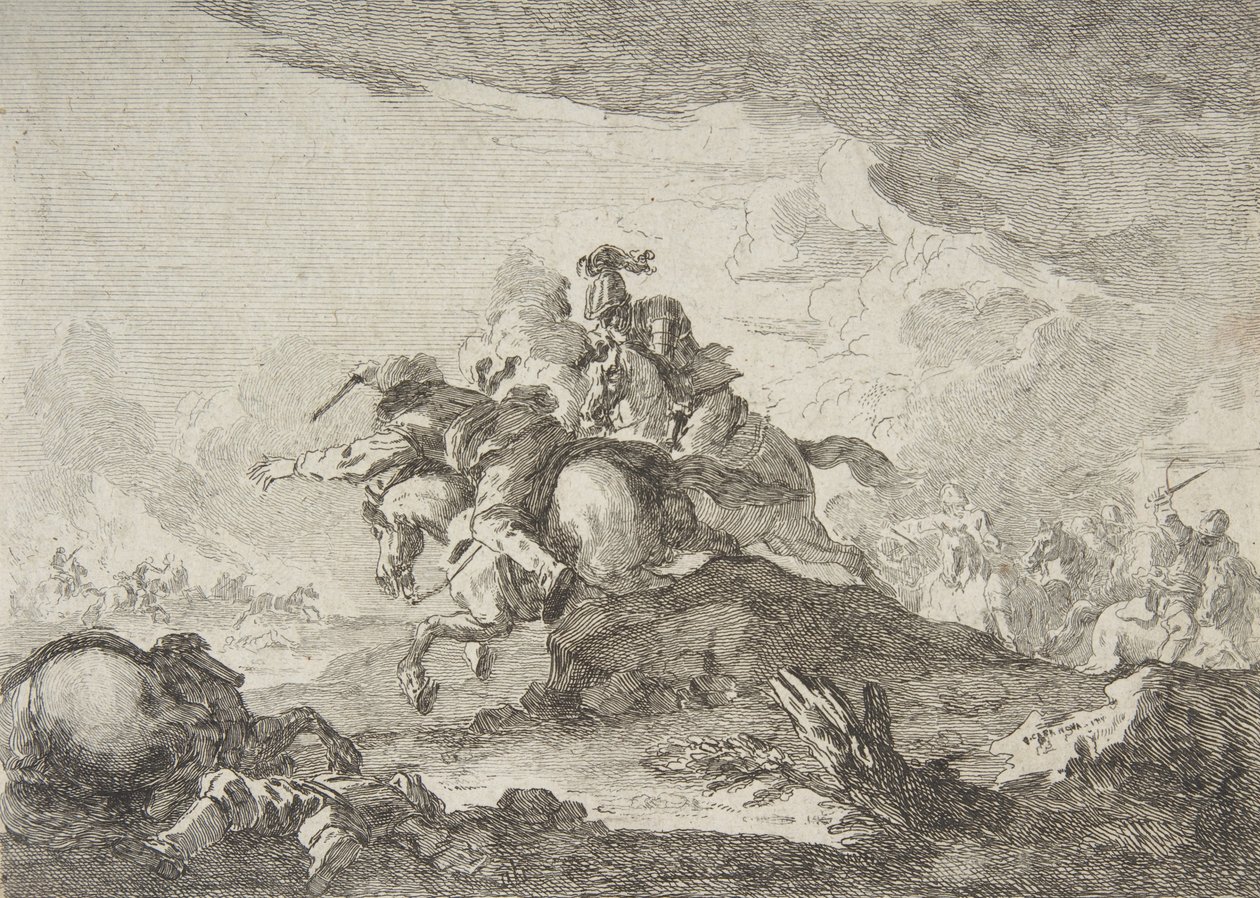 Kavalérie Charge, polovina až konec 18. století. od Francesco Giuseppe Casanova