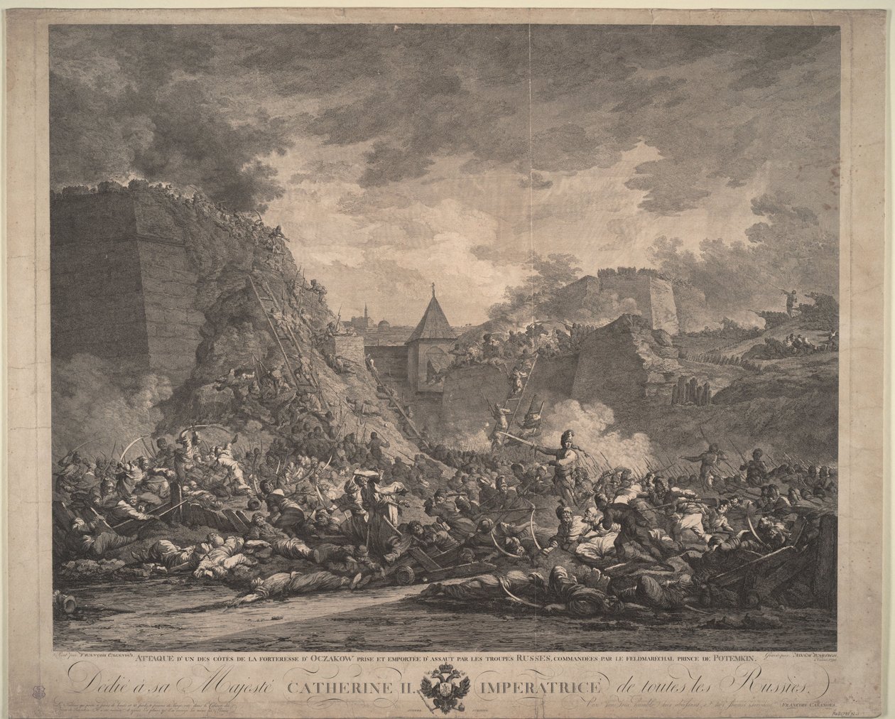 Obléhání pevnosti Ochakov v prosinci 1788, 1792 od Francesco Giuseppe Casanova
