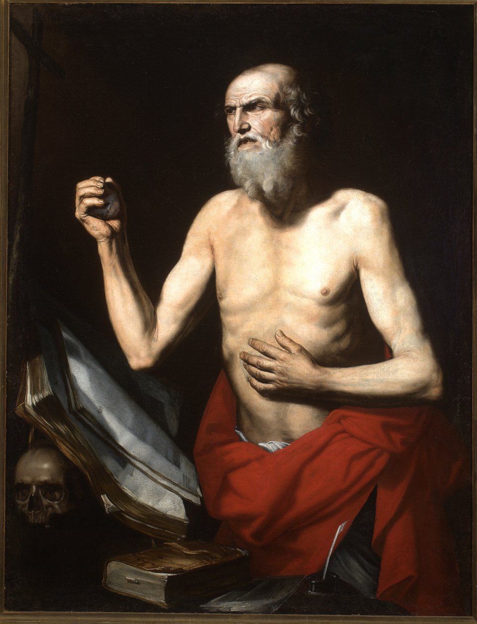 Svatý Jeroným kajícník, cca 1600 (malba) od Francesco Glielmo