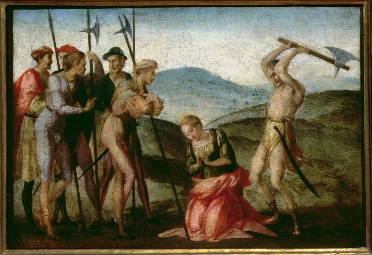 Umučení světice (panel) od Francesco Granacci