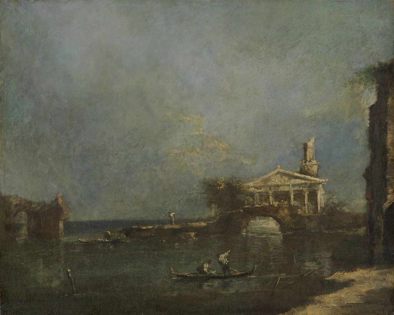Laguna poblíž Benátek od Francesco Guardi (attributed to)