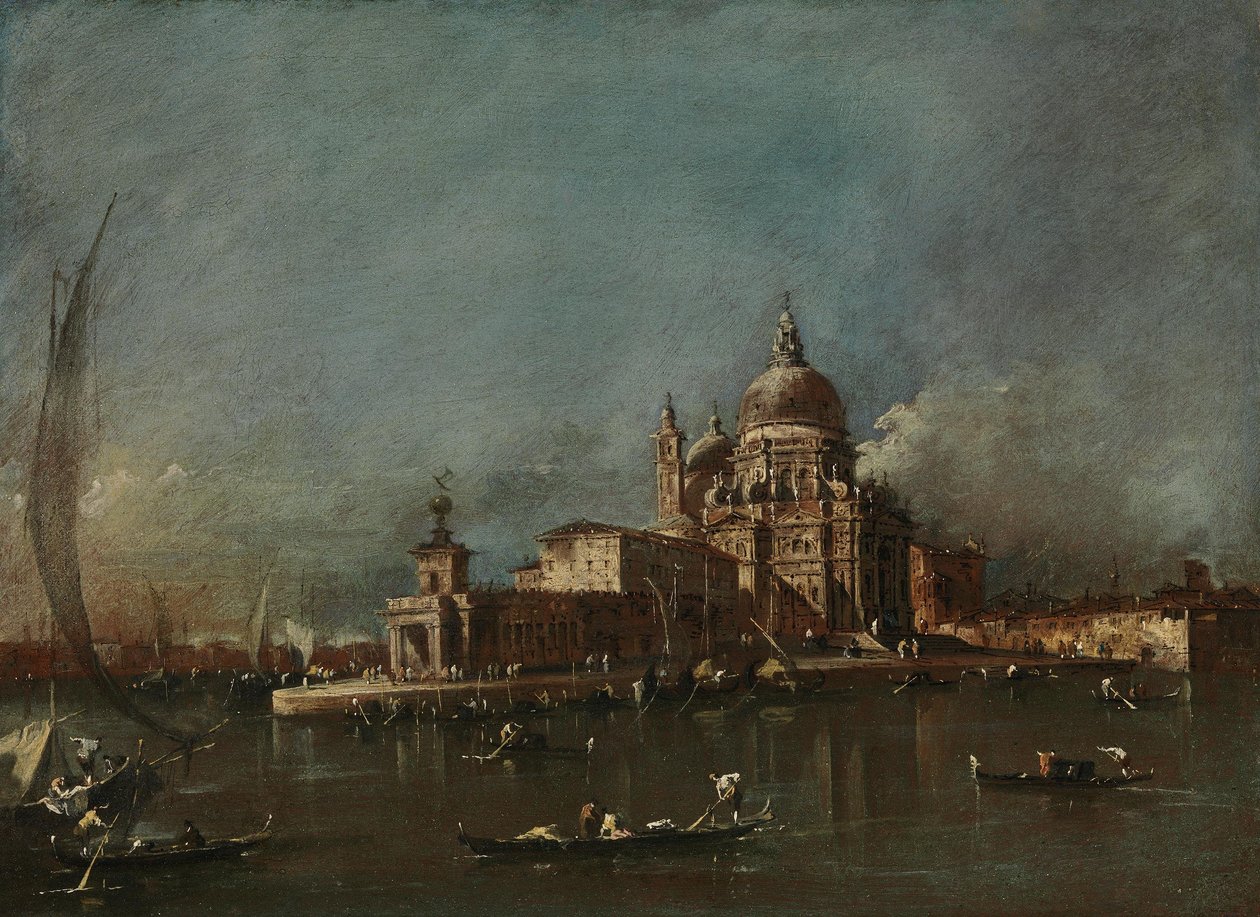 Pohled na Santa Maria della Salute a Doganu od Francesco Guardi