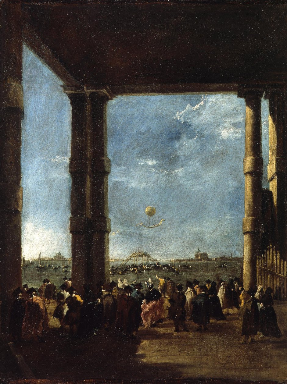 Vzlet balónu od Francesco Guardi
