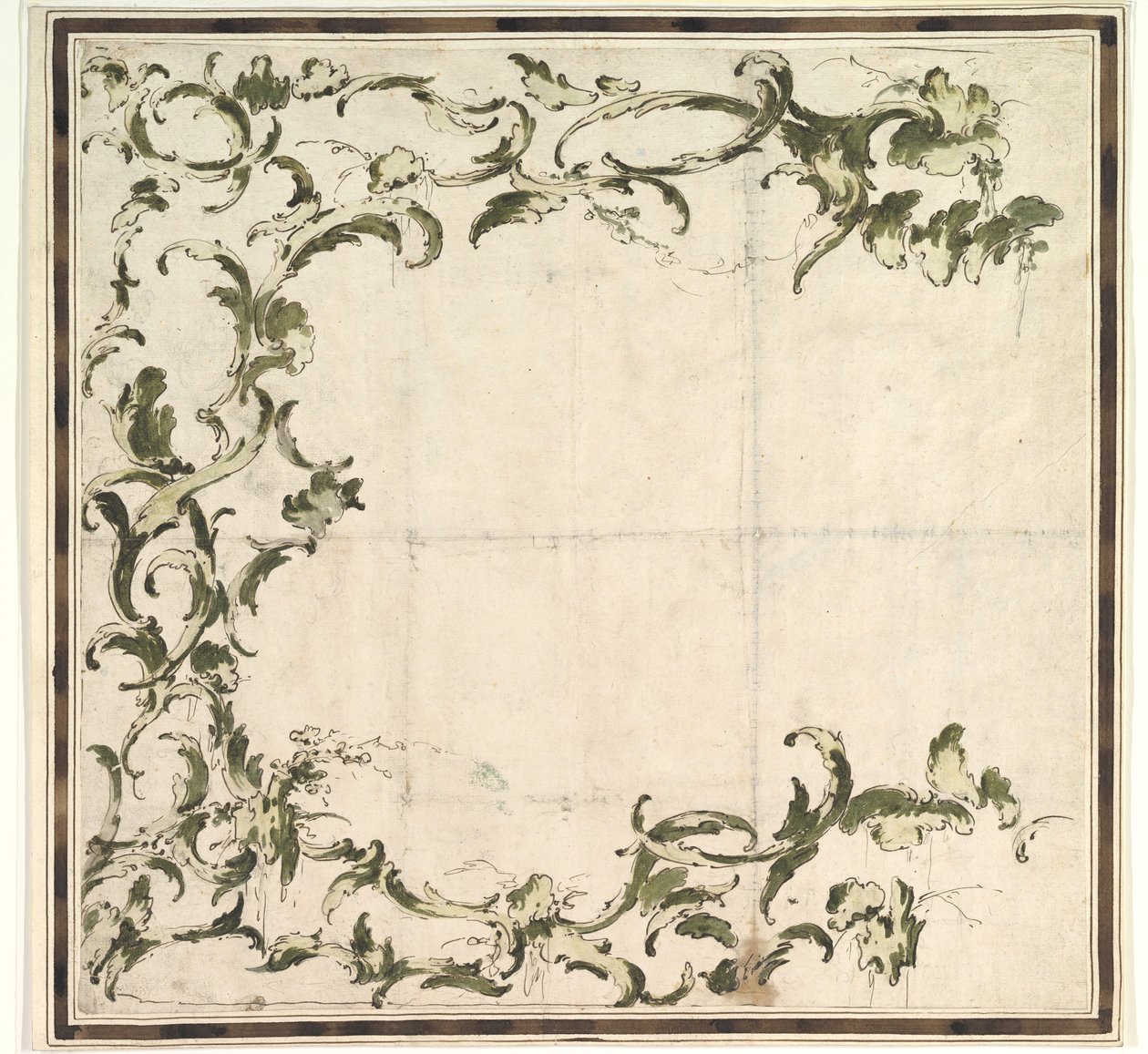Návrh na rámování motivu, 1712-93. od Francesco Guardi.