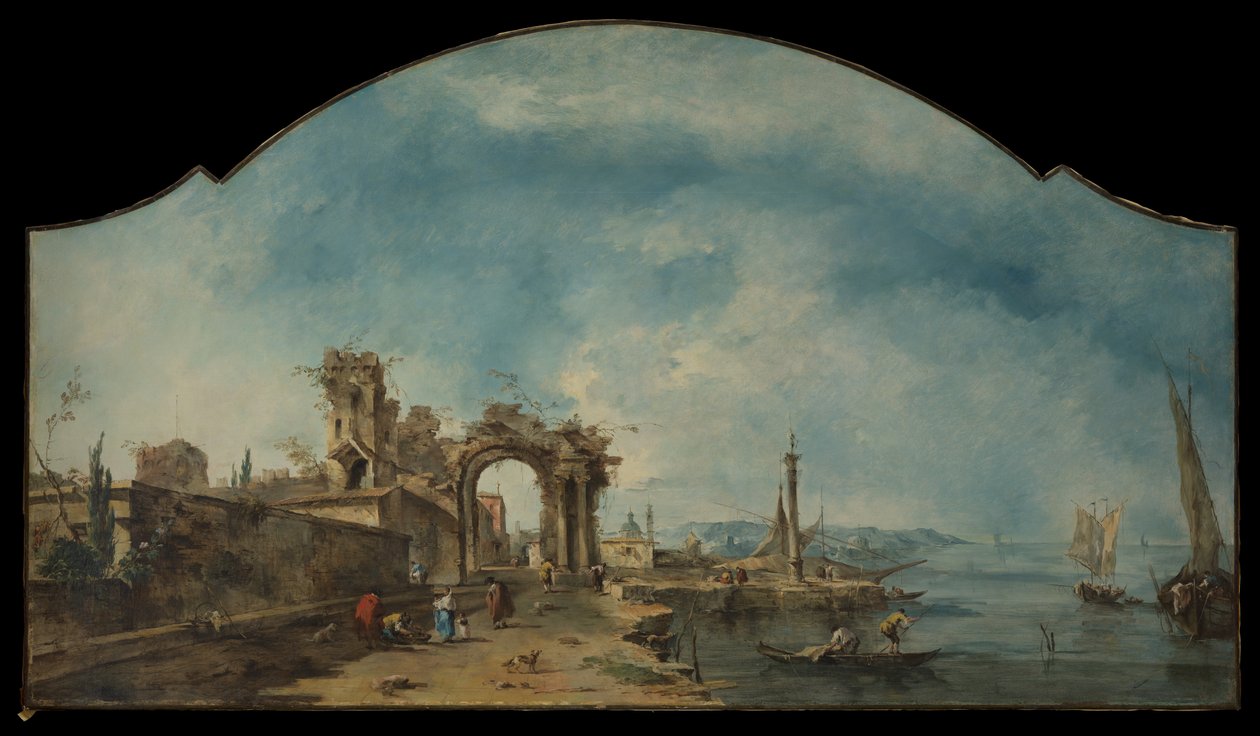 Fantastická krajina od Francesco Guardi