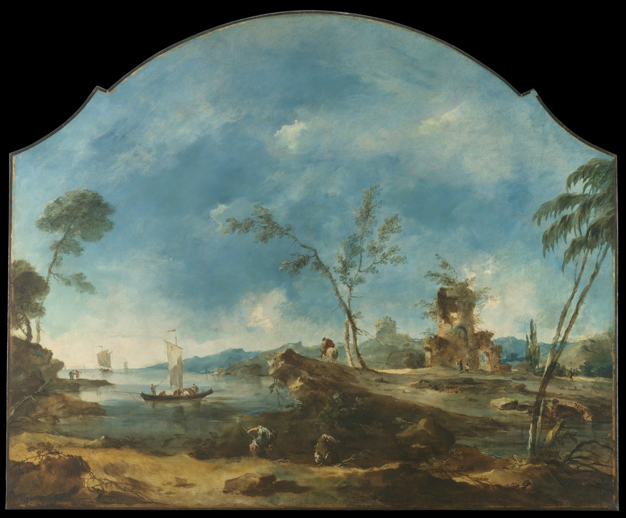 Fantastická krajina od Francesco Guardi