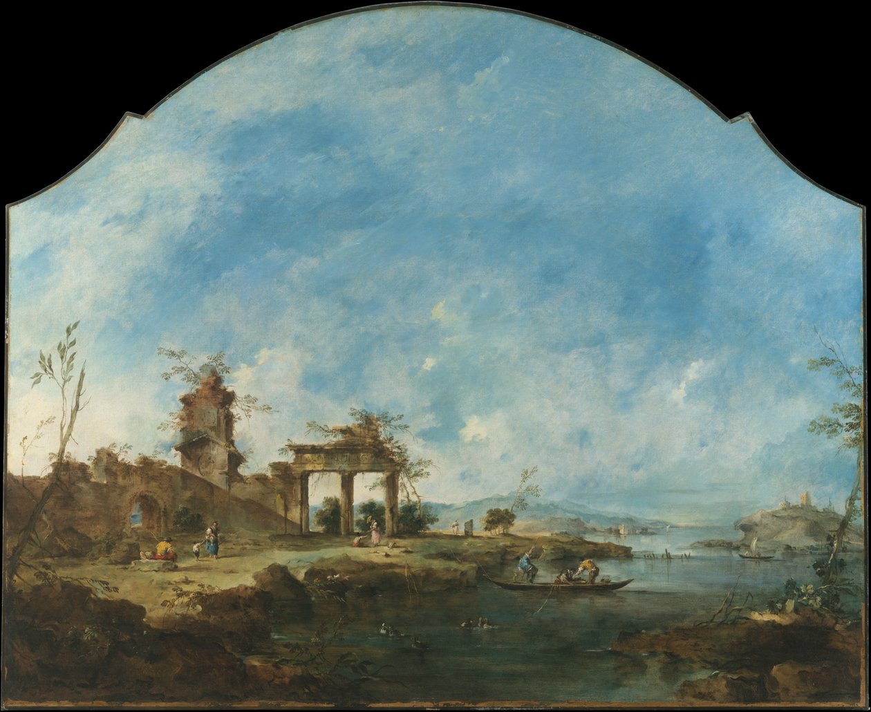 Fantastická krajina od Francesco Guardi