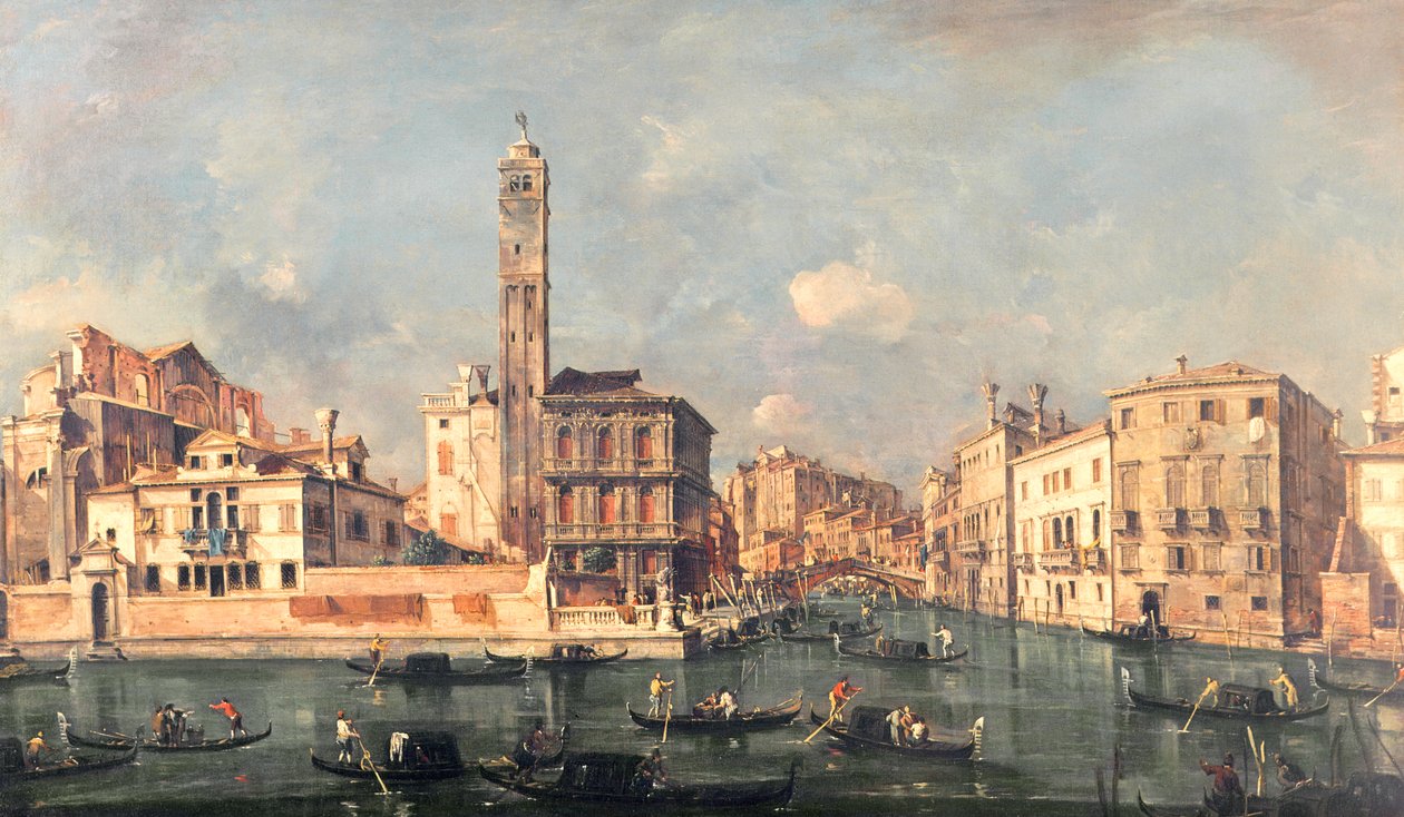 Canal Grande: San Geremia a vstup do Cannaregio od Francesco Guardi