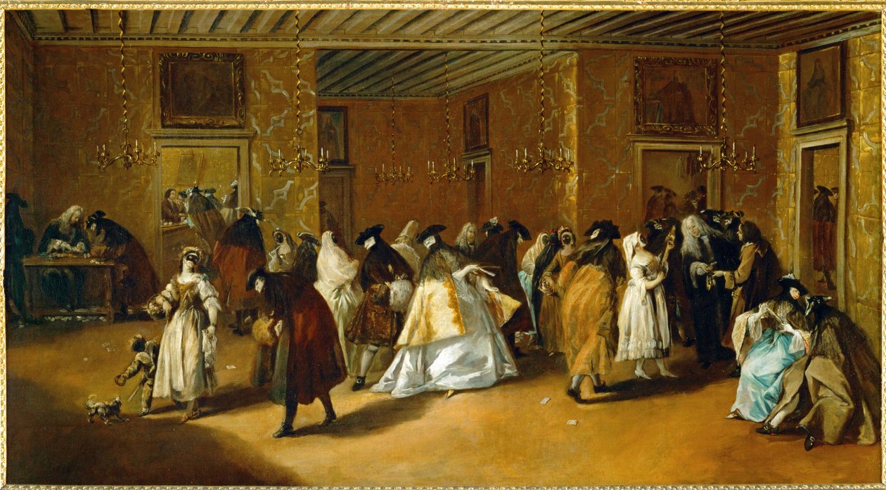 Il Ridotto (olej na plátně) od Francesco Guardi