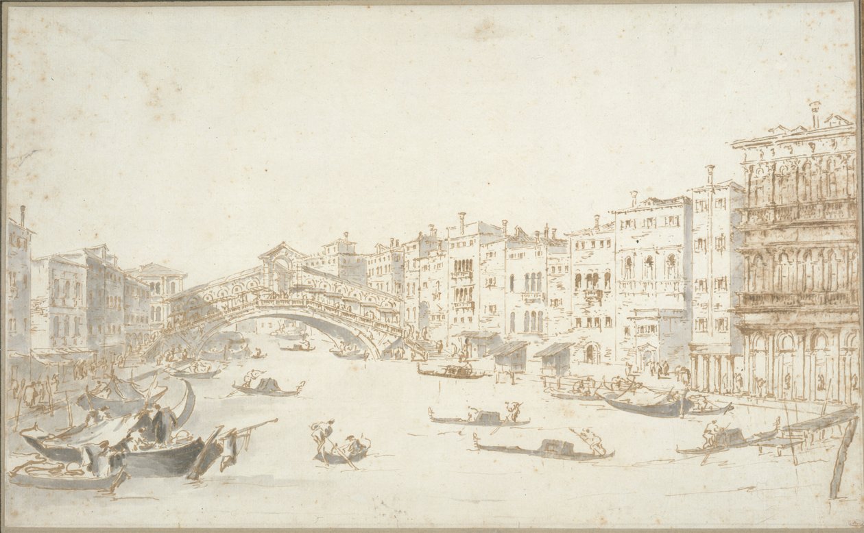 Rialtský most od Francesco Guardi