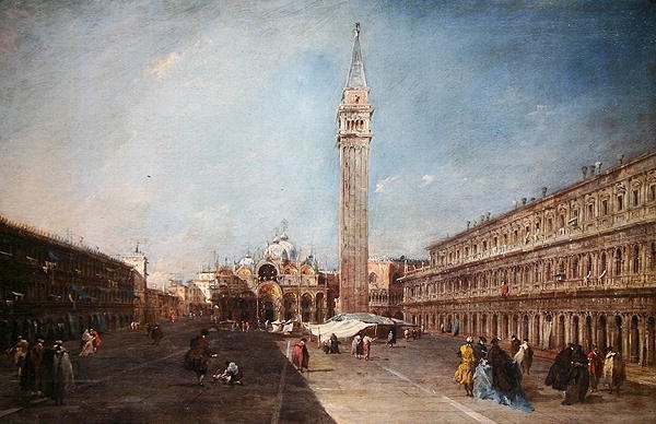 Piazza San Marco (olej na plátně) od Francesco Guardi
