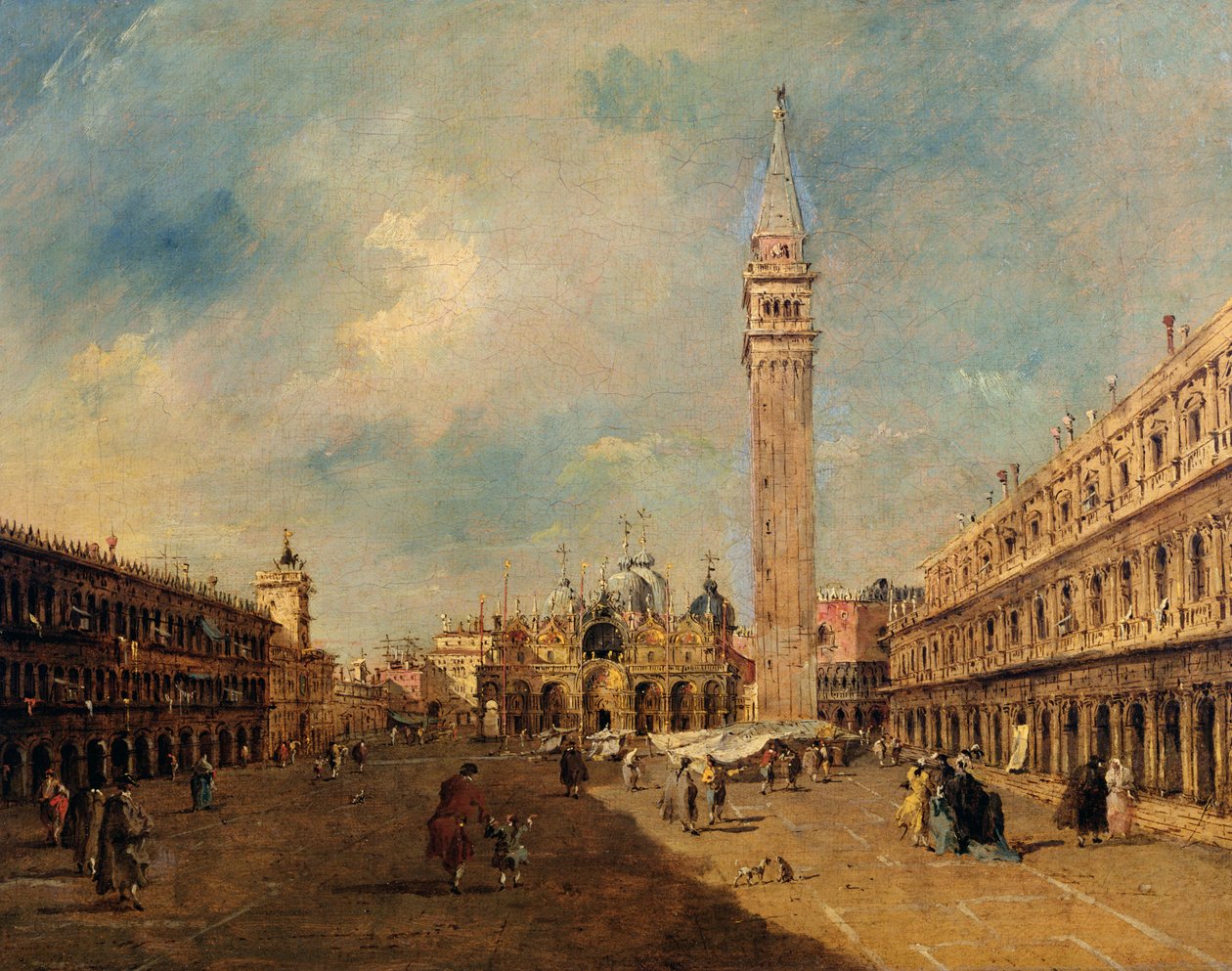 Piazza San Marco, kolem roku 1780 od Francesco Guardi