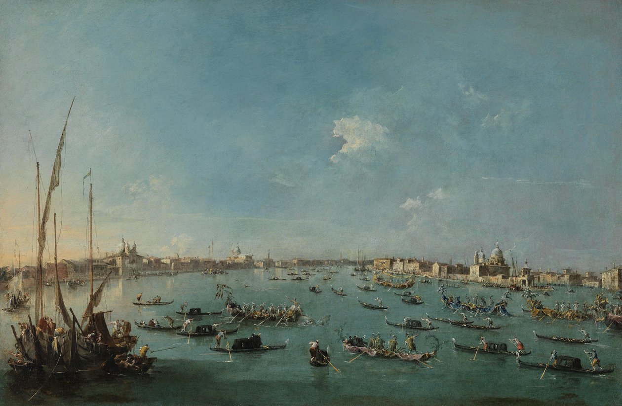 Regata na kanálu Giudecca od Francesco Guardi