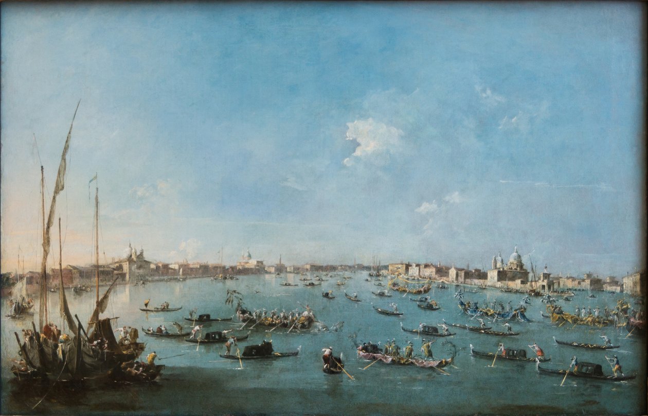 Regata na kanále Giudecca od Francesco Guardi