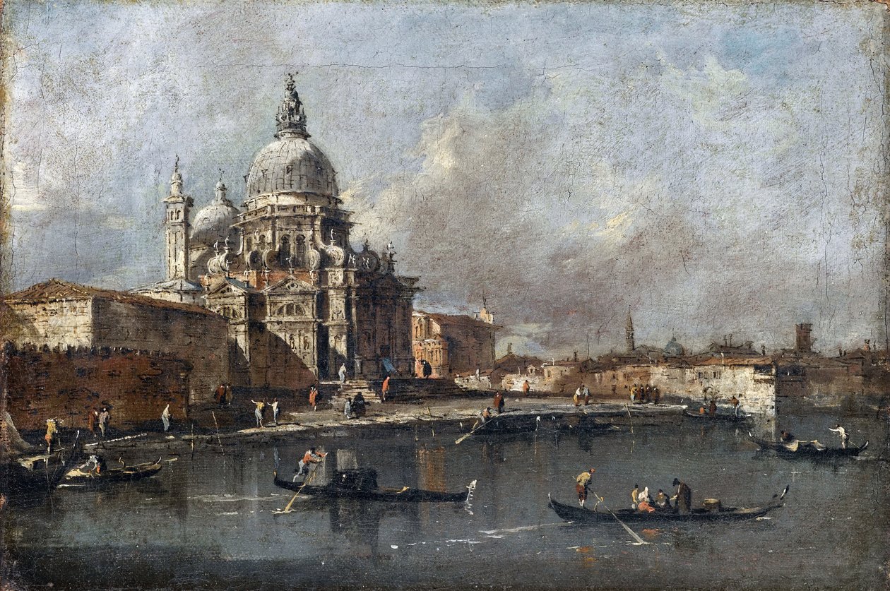 Santa Maria della Salute v Benátkách od Francesco Guardi