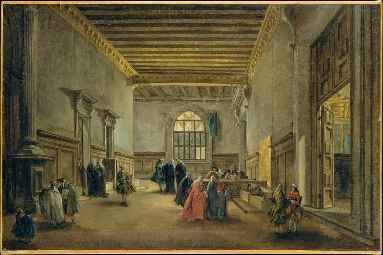 Předsálí sálu Velké rady od Francesco Guardi