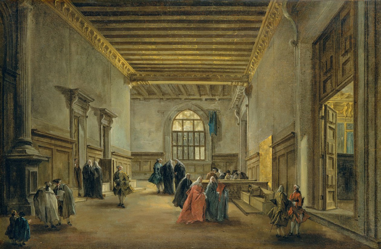 Předsíň Sala del Maggior Consiglio, c.1765-68 od Francesco Guardi