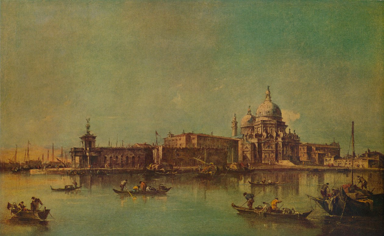 The Dogana and Salute, Benátky, c1775, 1938 od Francesco Guardi