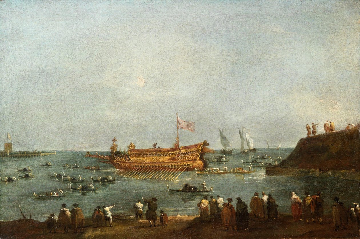 Dóže se žení s Jadranem od Francesco Guardi