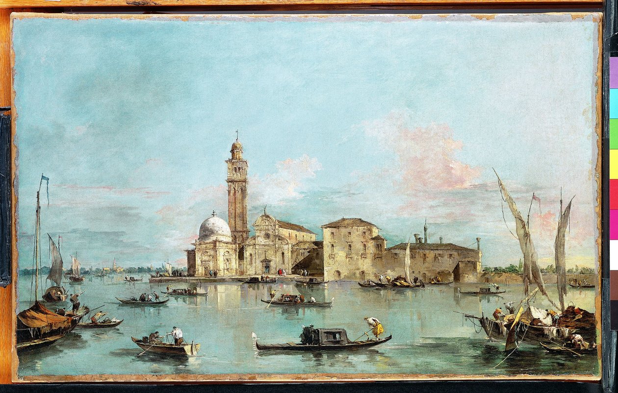 Ostrov San Michele, Benátky od Francesco Guardi