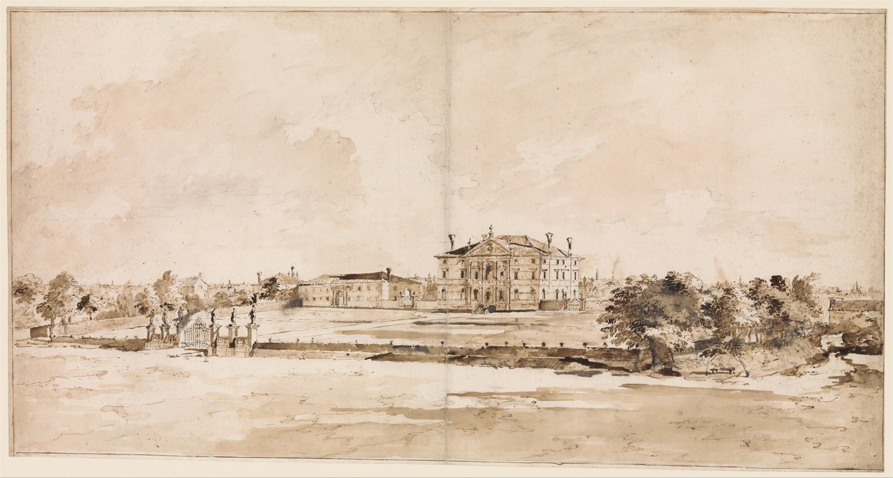 Vila Loredan u Trevisa od Francesco Guardi