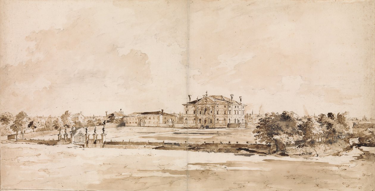 Villa Loredan, poblíž Trevisa, ca. 1778. od Francesco Guardi