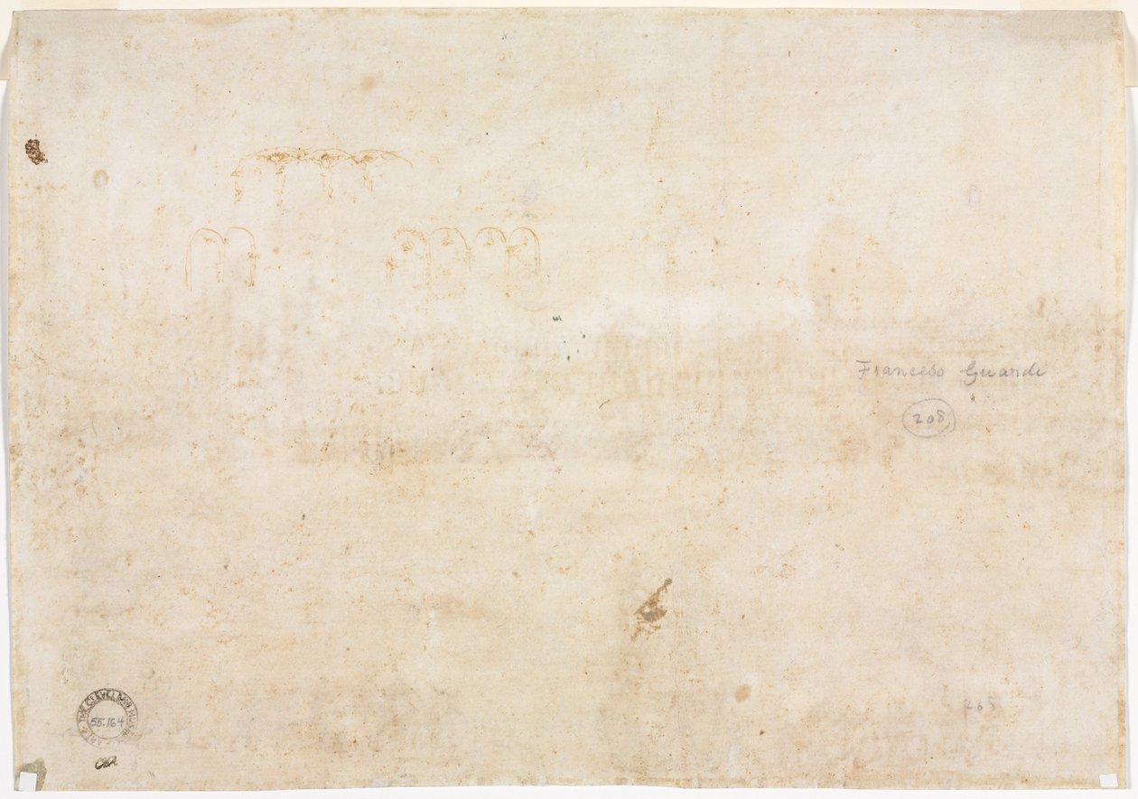 Tři náčrtky oblouků (verze) od Francesco Guardi