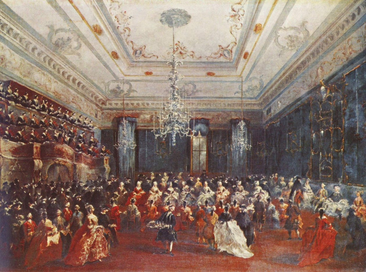 Benátský slavnostní koncert od Francesco Guardi