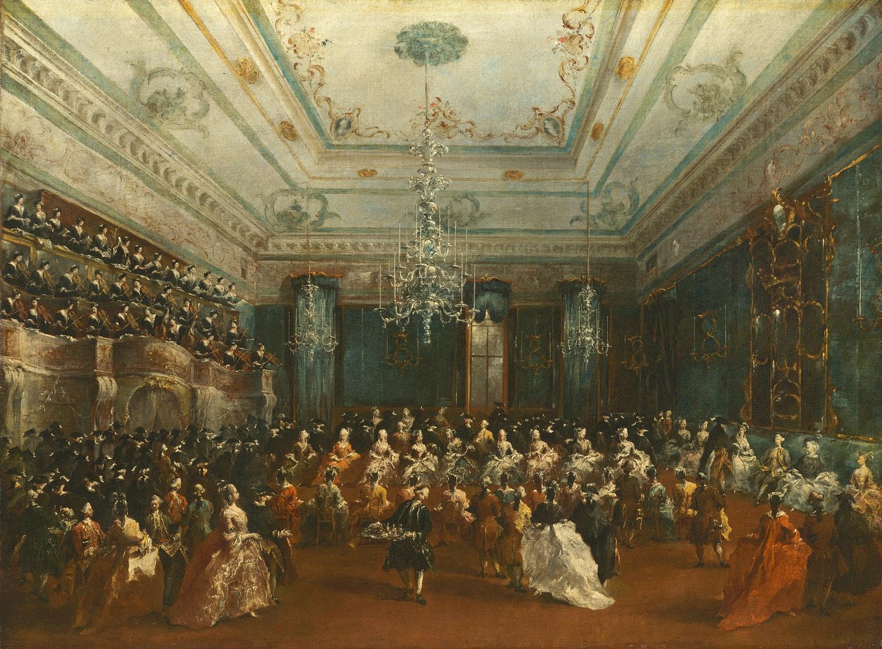 Benátský slavnostní koncert od Francesco Guardi