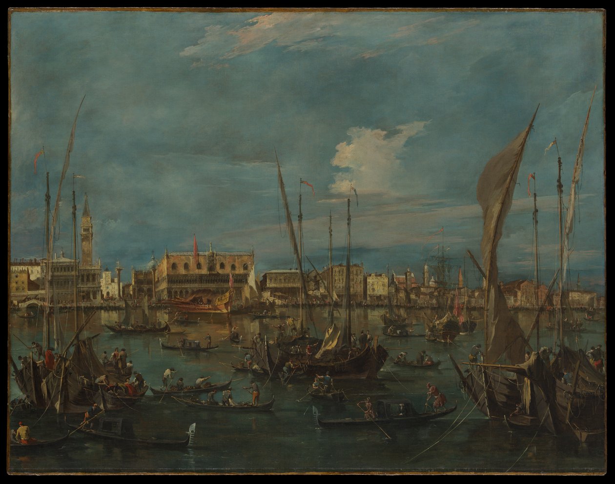 Benátky z Bacino di San Marco od Francesco Guardi