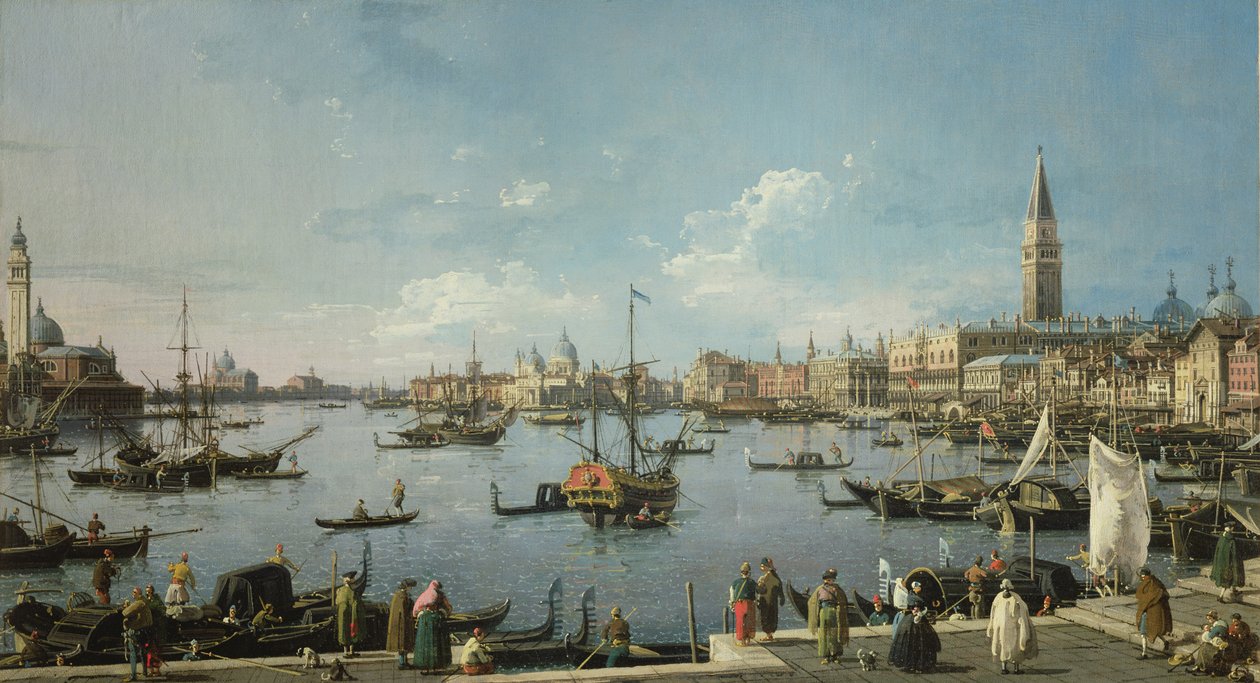 Pohled na Bacino di San Marco, Benátky od Francesco Guardi