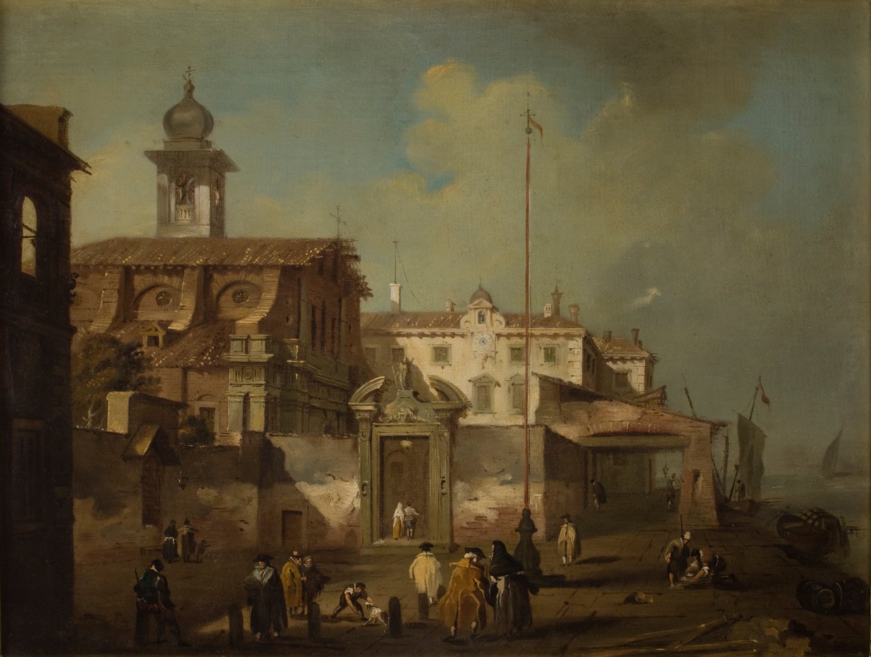 Pohled na italské město od Francesco Guardi