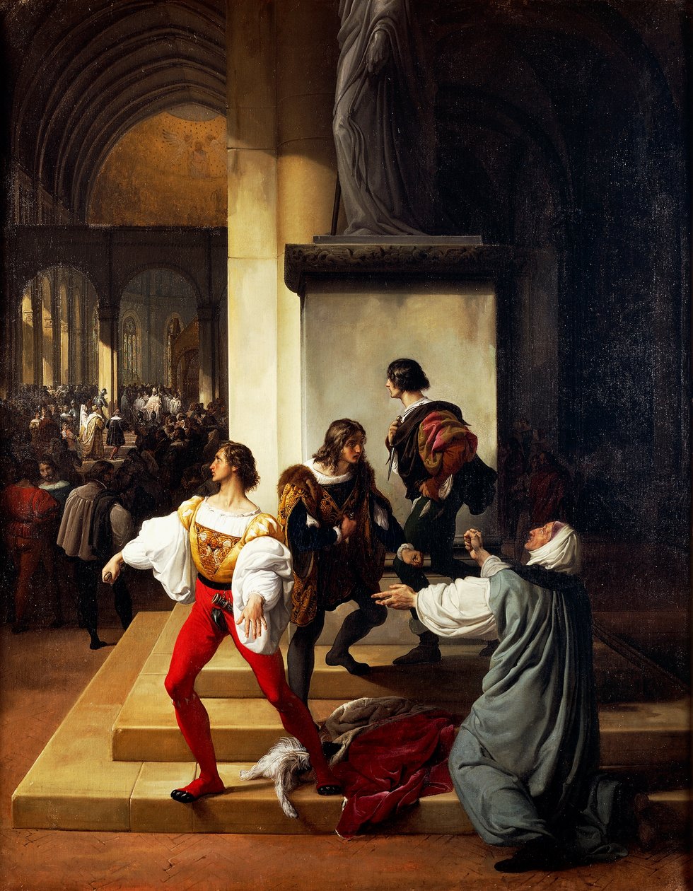 Spiknutí Lampugnani, Francesco Hayez (1791-1882) od Francesco Hayez