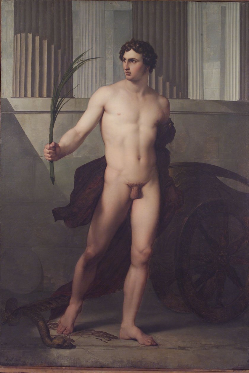 Italština:  Atleta trionfante Vítězný sportovec od Francesco Hayez