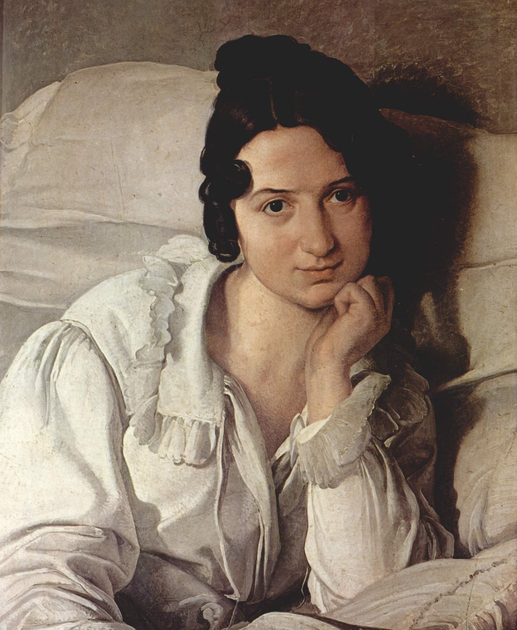 Italsky: Portrét Caroliny Zucchi Portrét Caroliny Zucchi od Francesco Hayez