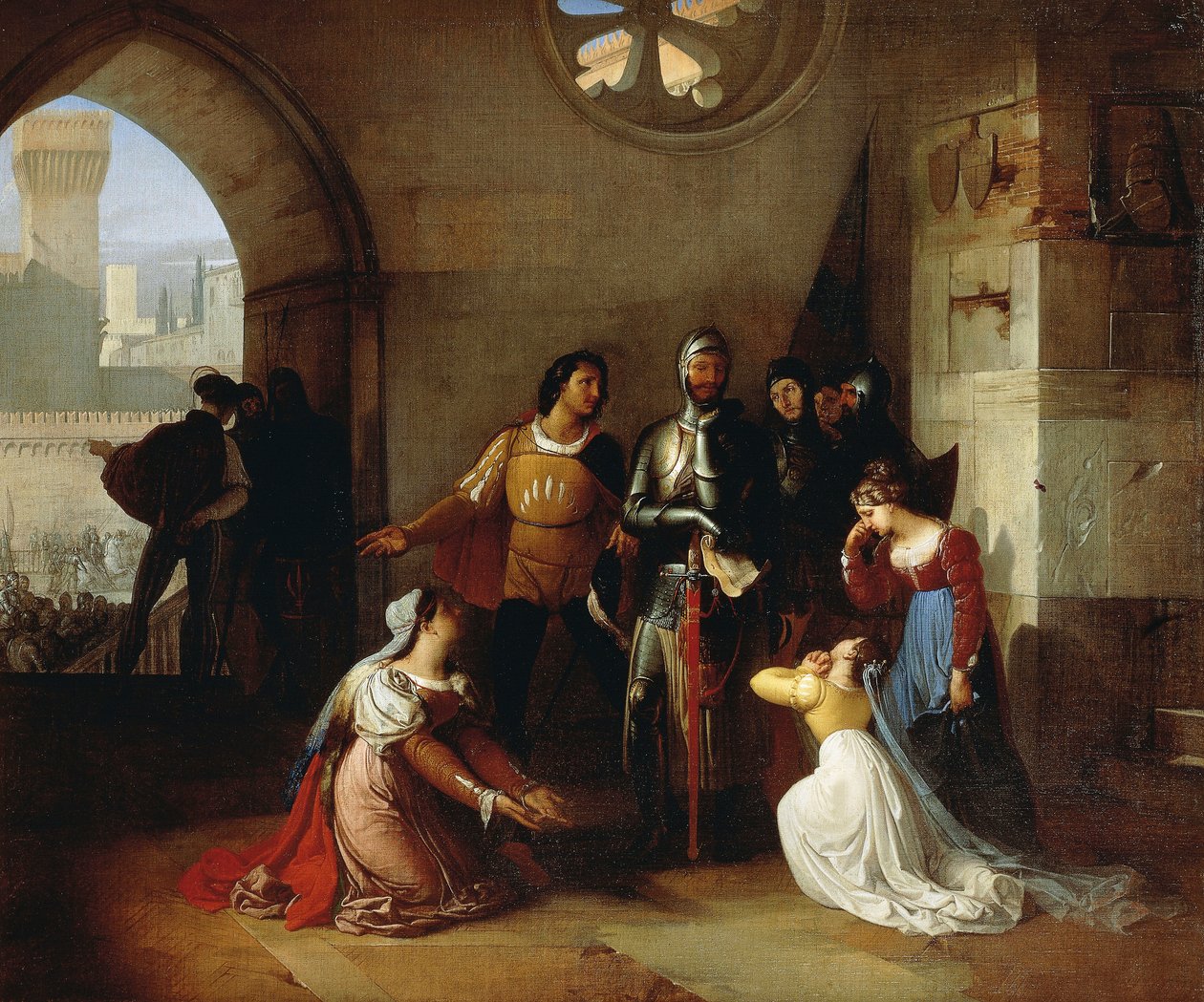 Peter Rossi, uvězněný Scaligeri od Francesco Hayez