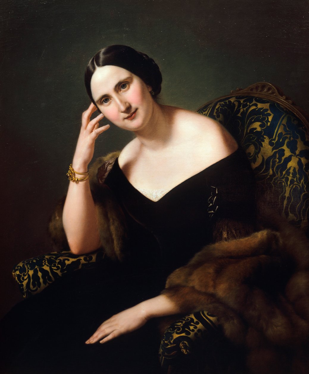 Portrét Cateriny Bonvicini Cardinale, Francesco Hayez (1791-1882), olej na plátně od Francesco Hayez